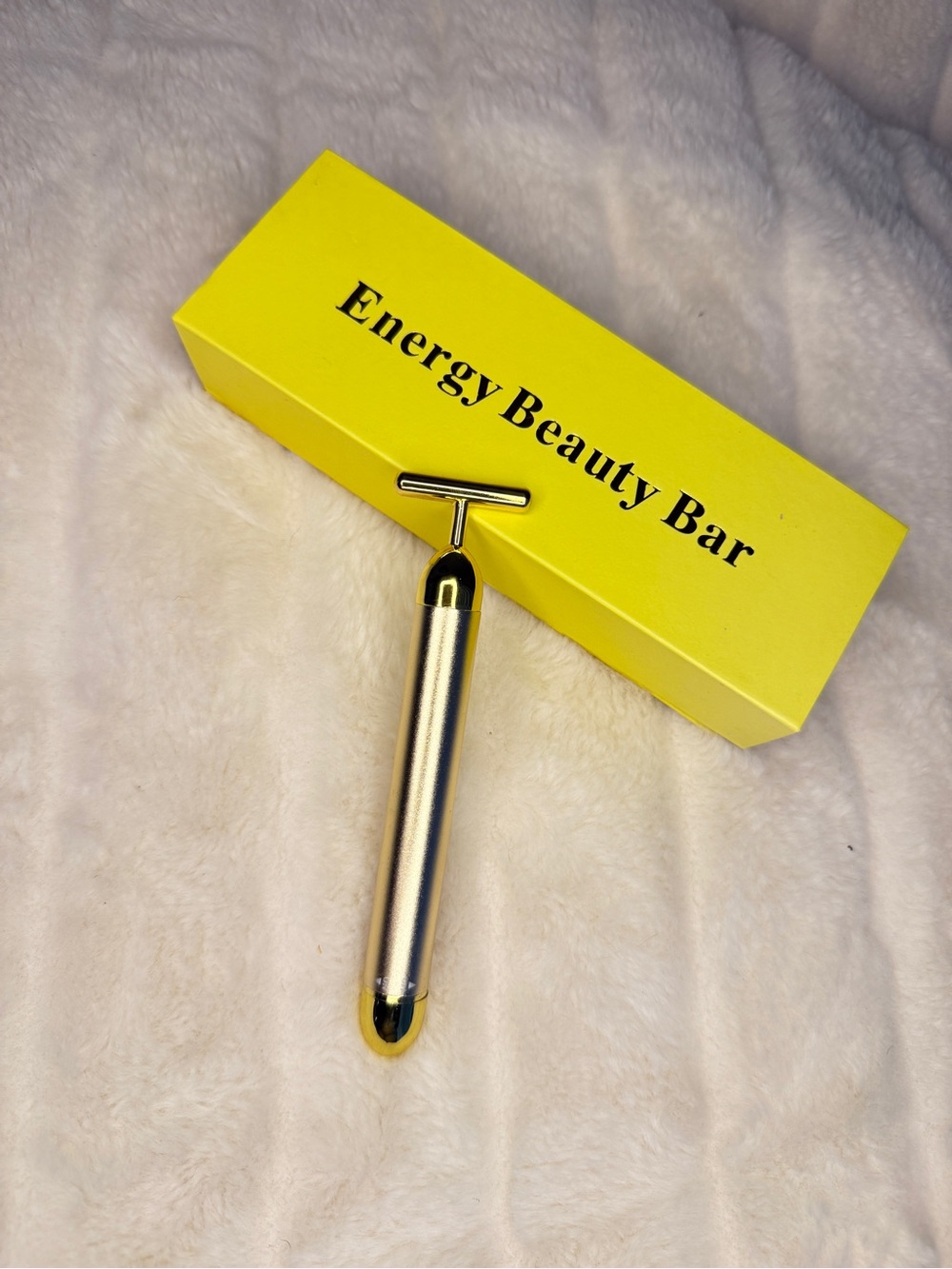 Energy Beauty Bar Facial T-Bar Roller - Gold - Picture 2 of 4